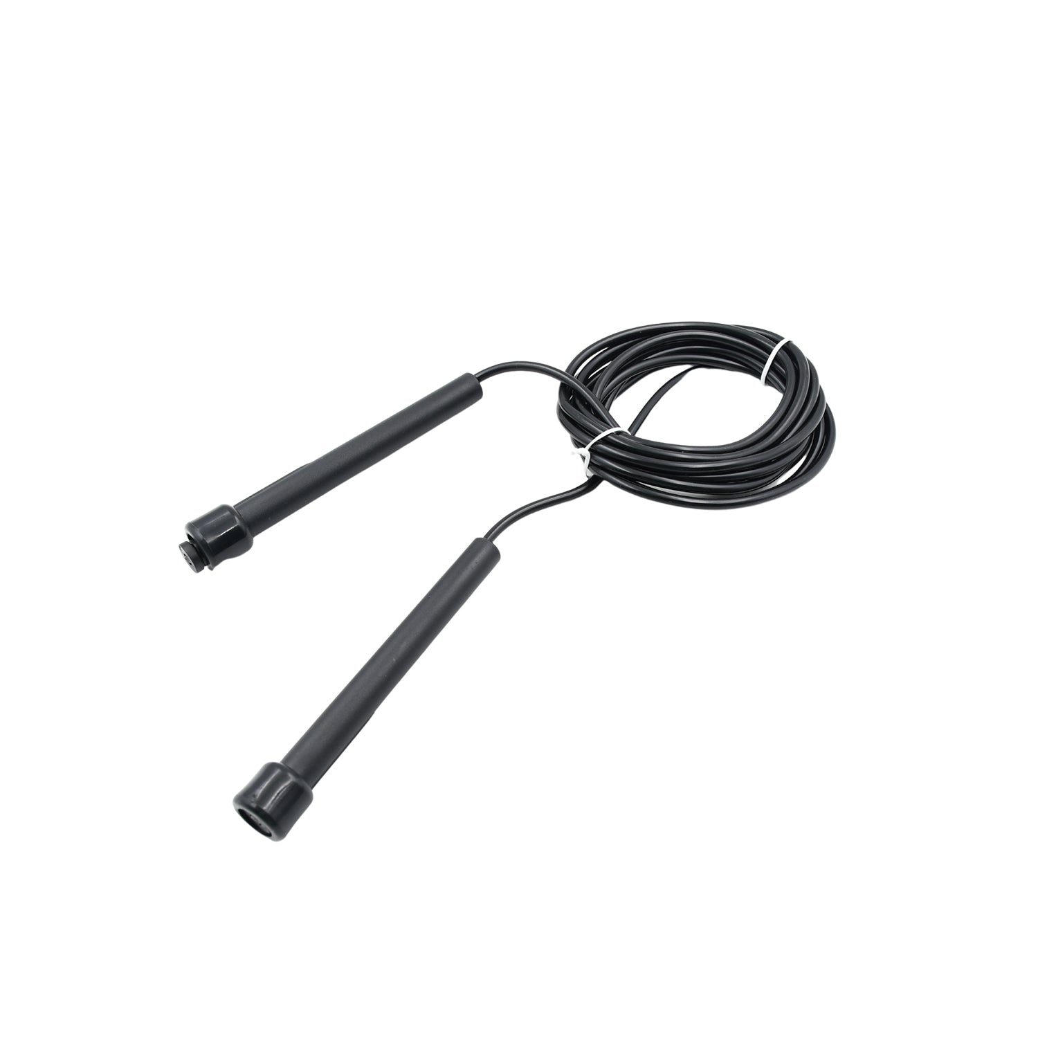 Ergonomic handle jump rope for workout routines. Ergonomic handle jump rope for workout routines.
